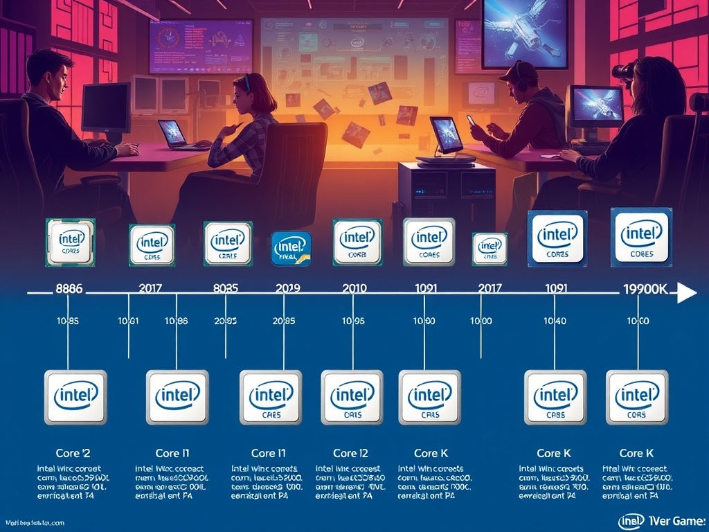 From 8086 to Core i9: The Evolution of Intel Processors and the Rise of PC Gaming