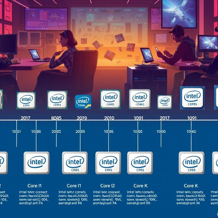 From 8086 to Core i9: The Evolution of Intel Processors and the Rise of PC Gaming