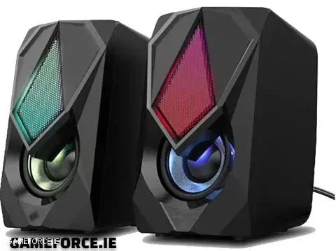 PC-LINK SCREECH-K9 GM11 Desktop/Gaming PC USB Speakers showing sleek design on a desk