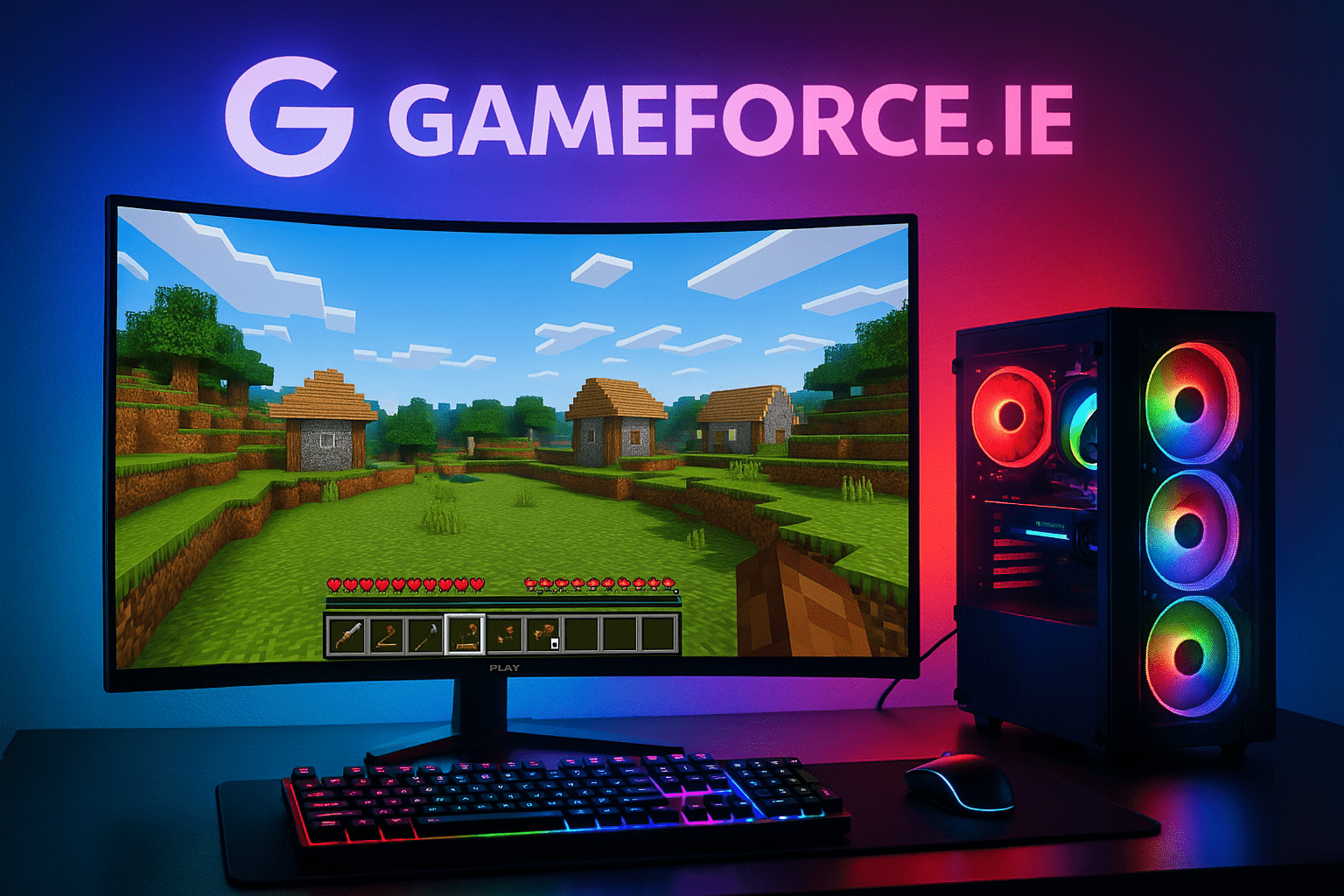Top Custom Gaming PCs for Elevating Minecraft Experience GAMEFORCE.IE