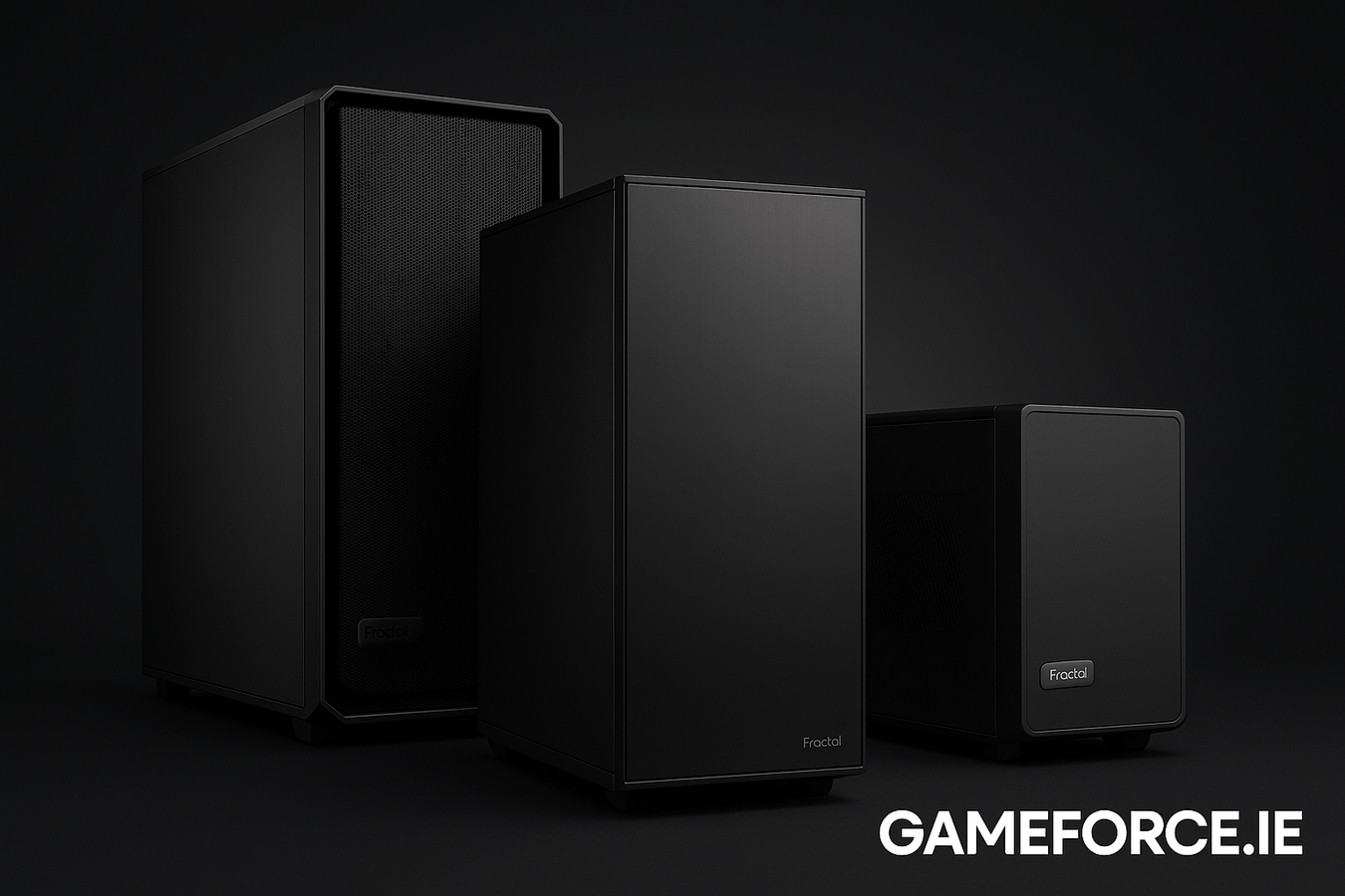 Premium Fractal Design Midi and Full Tower PC Cases for Gaming and Business PC Builds with Official Manufacturers Warranty - Available Buy from Irelands PC Builders and PC Component Suppliers Gameforce.ie