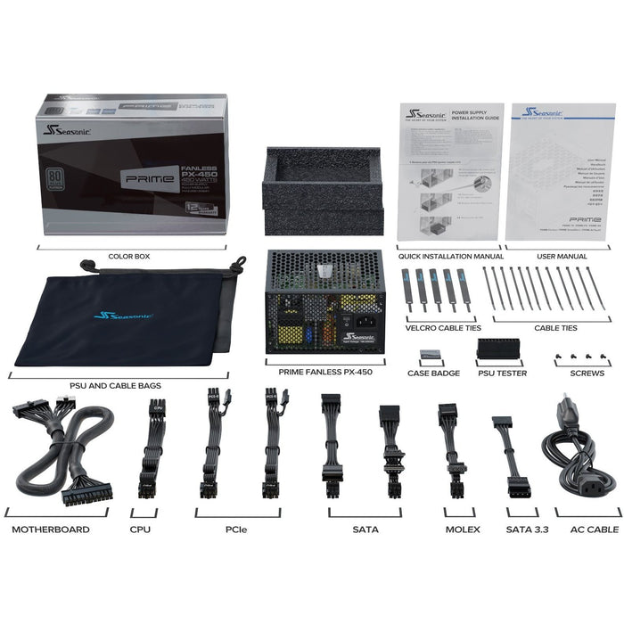 Seasonic PRIME Fanless PX power supply unit