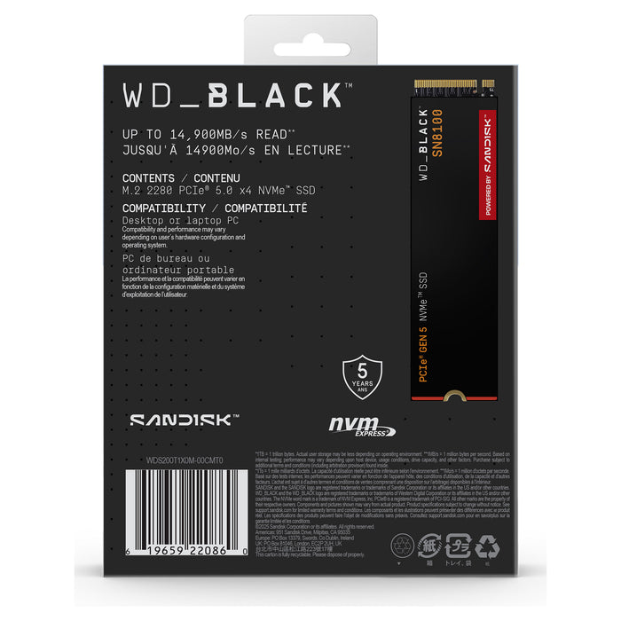 SanDisk Black WD_BLACK SN8100 NVMe