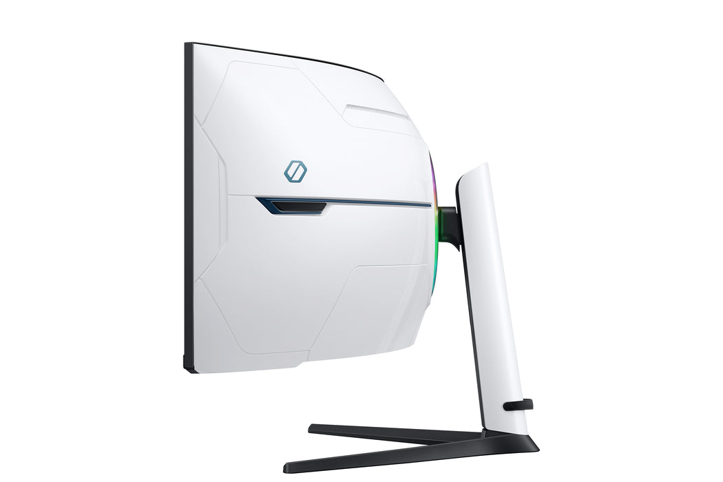 Samsung G95NC computer monitor 144.8 cm (57") 7680 x 2160 pixels Dual UHD QLED White