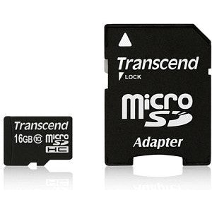 Transcend microSDXC/SDHC Class 10 UHS-I 16GB with Adapter