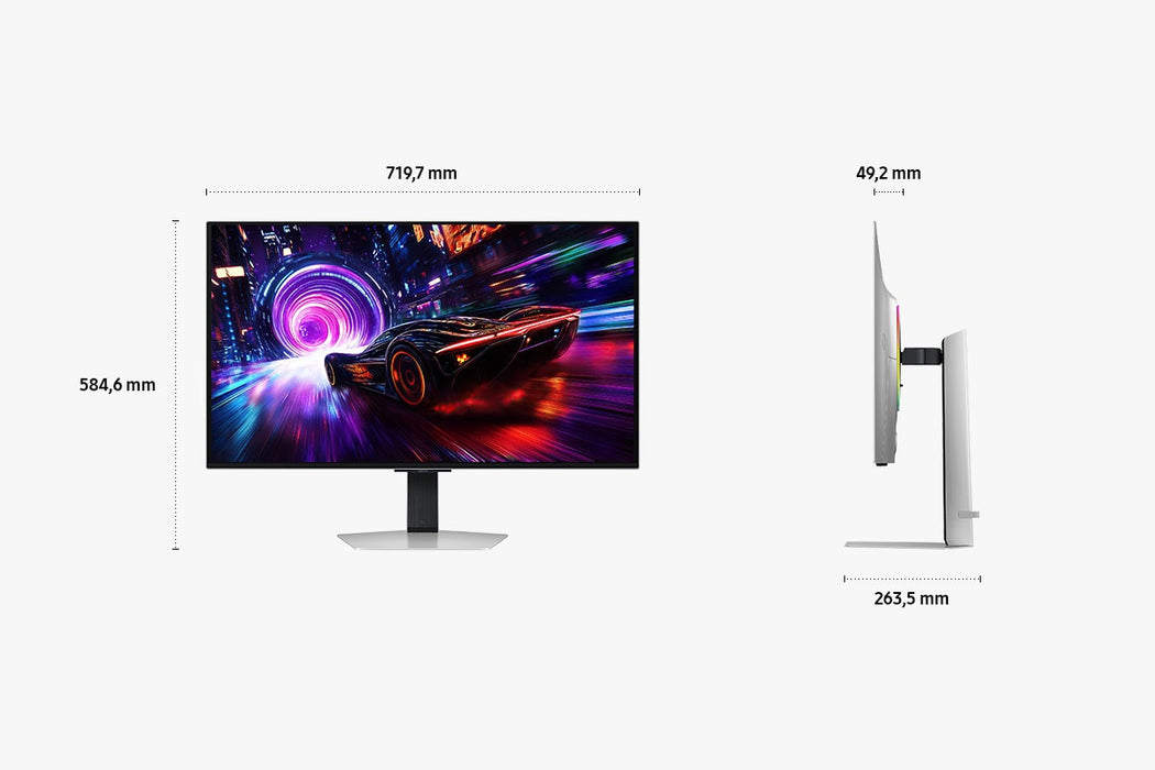 Samsung S32FG814SU computer monitor 81.3 cm (32") 3840 x 2160 pixels 4K Ultra HD OLED Silver