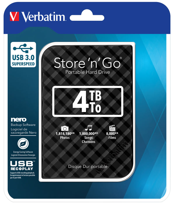 Verbatim Store 'n' Go external hard drive