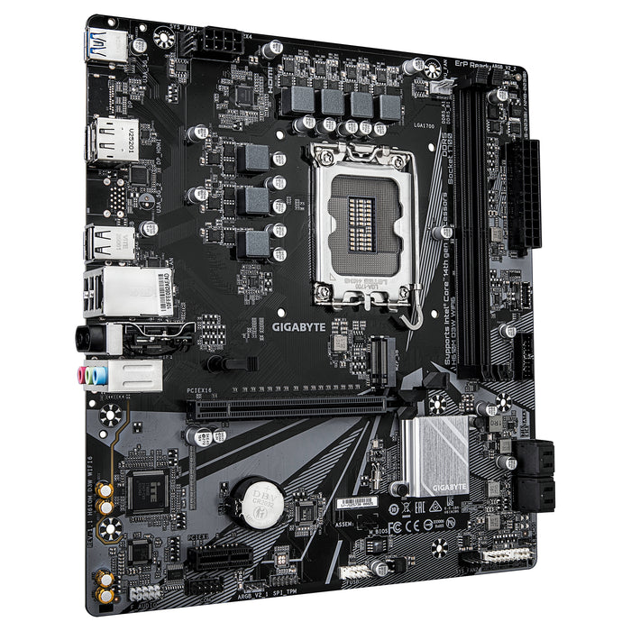GIGABYTE H610M D3W WIFI6 Motherboard - Supports 14th Gen. Intel Core CPUs, 5+1+1 phases VRM, up to 5600MHz DDR4, 1xPCIe 3.0 M.2, Wi-Fi 6, 1GbE LAN, USB 3.2 Gen 1