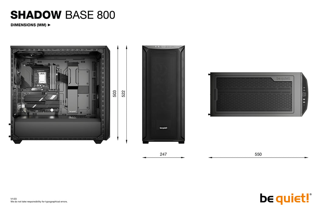 be quiet! Shadow Base 800 Black Midi Tower