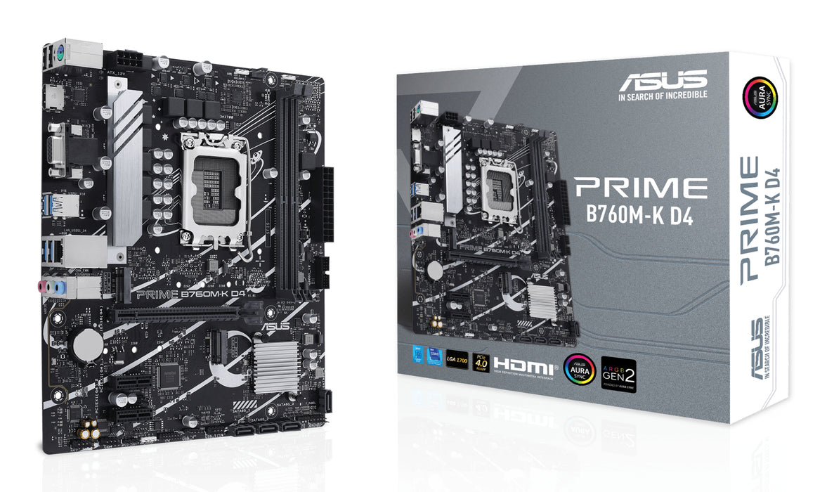 ASUS PRIME B760M-K D4 Intel B760 LGA 1700 micro ATX