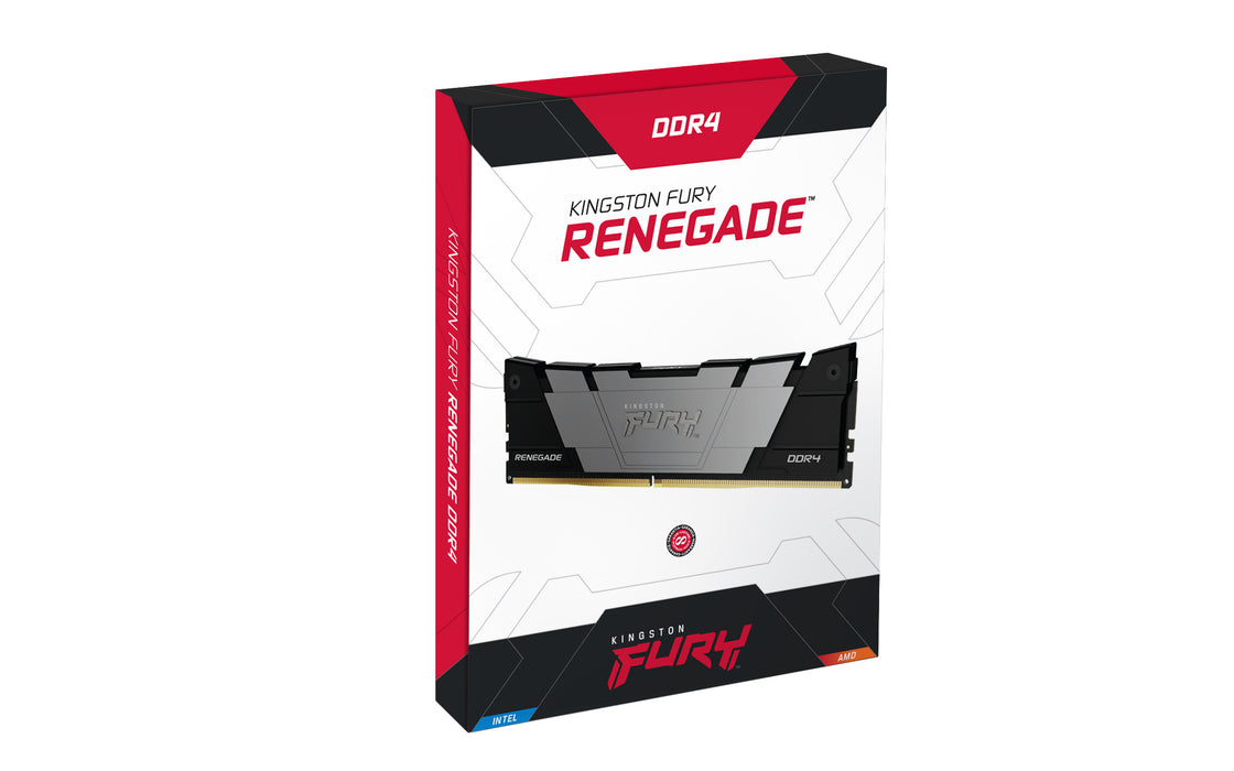 Kingston Technology FURY 128GB 3600MT/s DDR4 CL18 DIMM (Kit of 4) Renegade Black