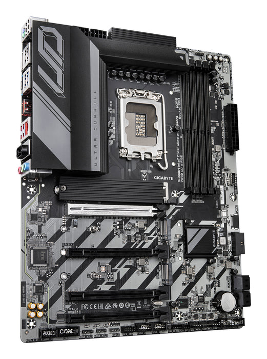 GIGABYTE Z890 UD WIFI6E Motherboard - Supports Intel Core Ultra (Series 2) CPUs, 12+1+2 phases VRM, up to 8800MHz DDR5 (OC), 1xPCIe 5.0 + 2xPCIe 4.0, Wi-Fi 6E, 2.5GbE LAN, USB 4