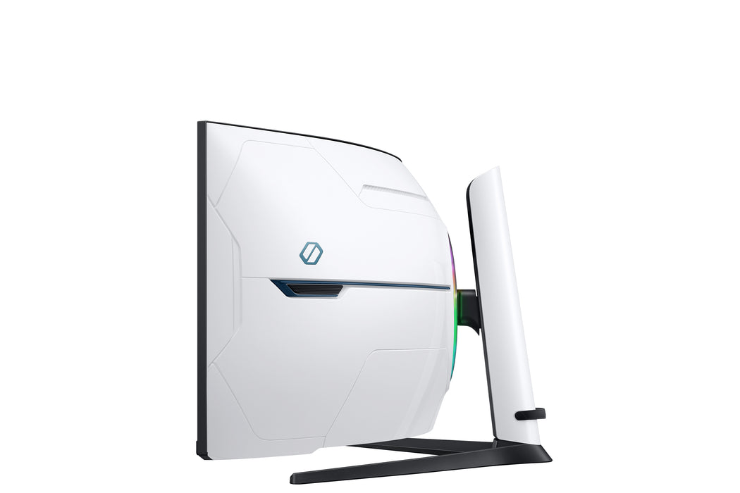 Samsung G95NC computer monitor 144.8 cm (57") 7680 x 2160 pixels Dual UHD QLED White