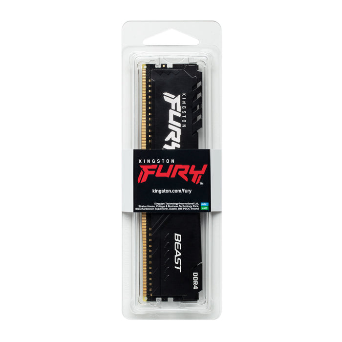 Kingston Technology FURY Beast 16GB 3200MT/s DDR4 CL16 DIMM 1Gx8 Black