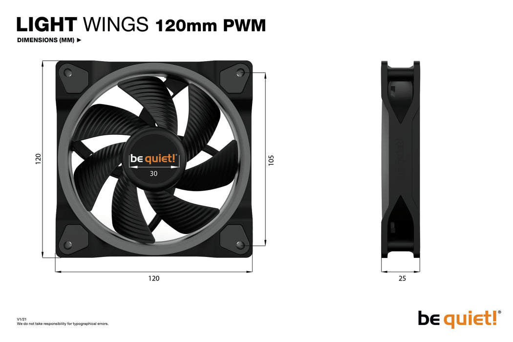 be quiet! Light Wings | 120mm PWM Triple Pack