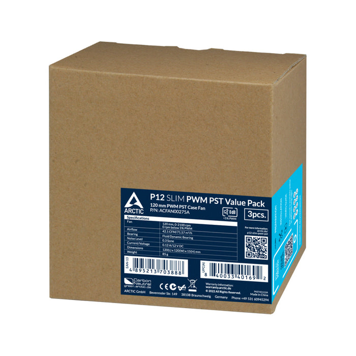 ARCTIC P12 Slim PWM PST