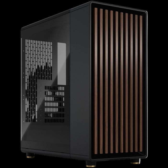 FRACTAL DESIGN MIDI NORTH CHARCOAL BLACK WITH SIDE WINDOW