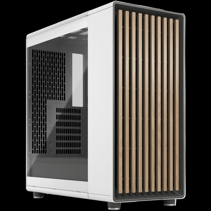 FRACTAL DESIGN MIDI NORTH CHARCOAL WHITE WITH SIDE WINDOW