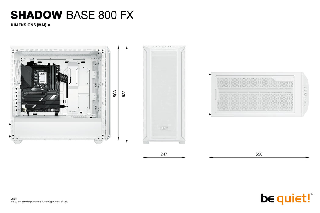 be quiet! Shadow Base 800 FX White