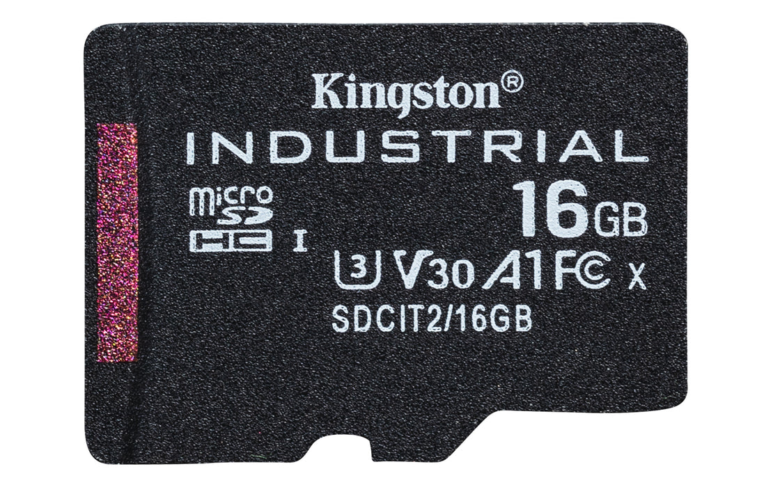 Kingston Technology 16GB microSDHC Industrial C10 A1 pSLC Card + SD Adapter