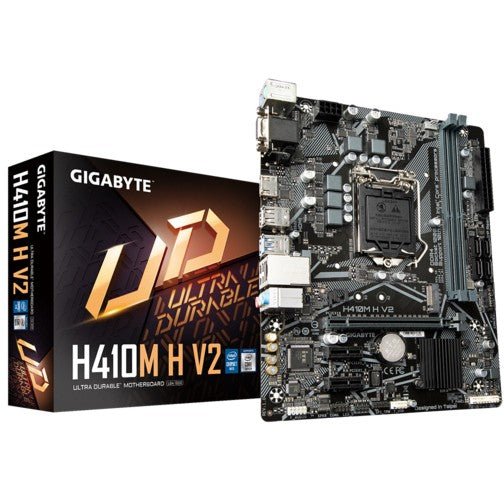 GIGABYTE H410M H V2 Motherboard - Supports Intel Core 10th CPUs